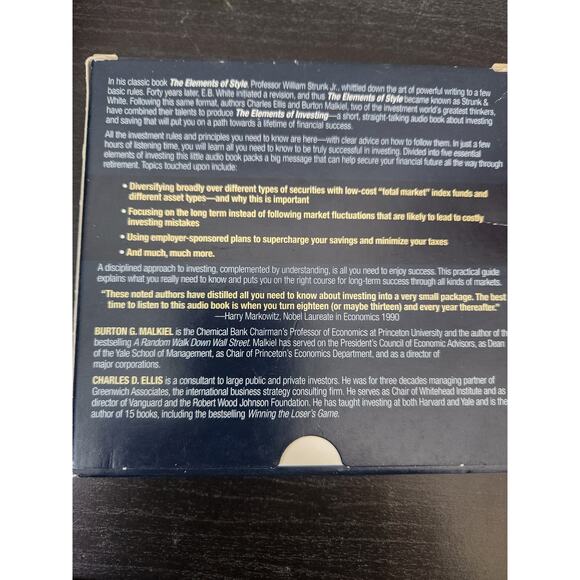 The Elements of Investing CD - Picture 2 of 2